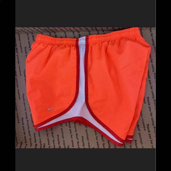 Nike Orange Multi-colored Dri-Fit Logo Shorts - Picture 2 of 5